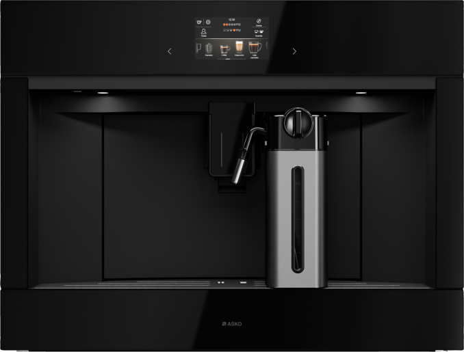 ASKO Built-in Coffee Machine 45cm Black Glass
