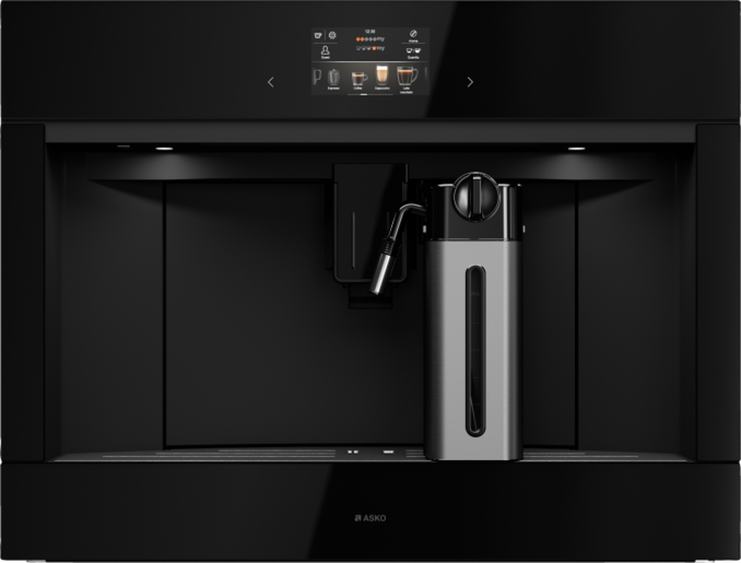 ASKO Built-in Coffee Machine 45cm Black Glass