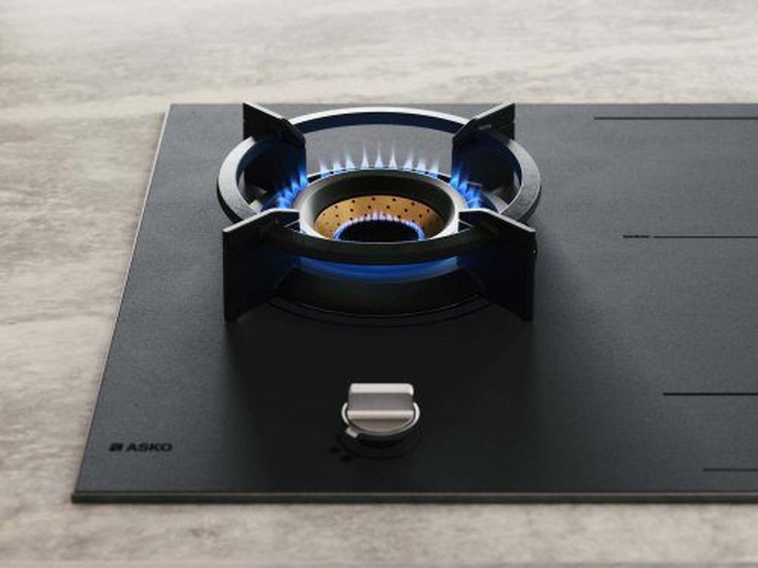 ASKO Induction Gas Hob 90cm - Fusion Volcano Wok Burner