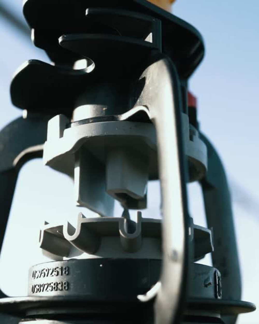 KPT PC-180° sprinkler mounted near pivot tower wheel track area