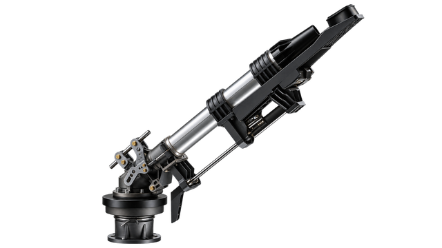 Canhão de grande volume para controle de poeira Komet Twin Ultra AP160 mostrado em vista técnica do produto