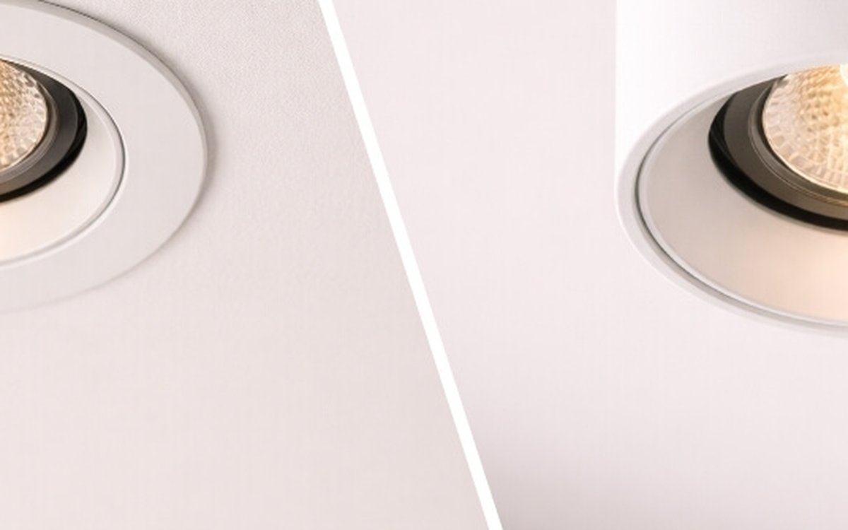 Inbouw- vs opbouwspots bij laag plafond