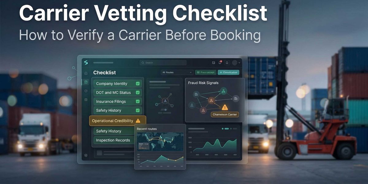 Carrier Vetting Checklist | How to Verify a Carrier Before Booking