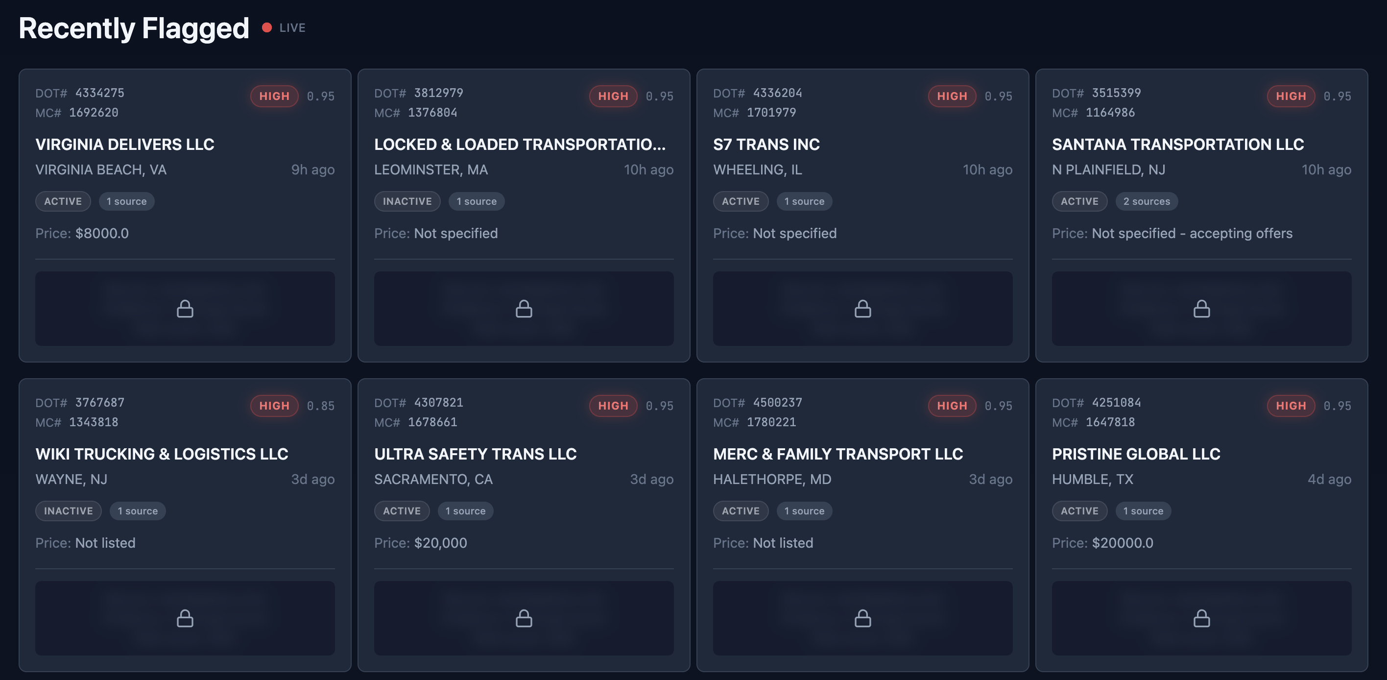 MC Authority Sales Detection