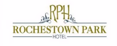 Logo of Rochestown Park Hotel featuring "RPH" in ornate letters above the name with decorative accents.
