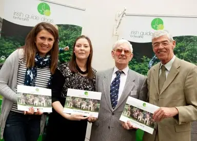 Pictured with Olympic Sailor Annalise Murphy and Irish Guide Dogs for the Blind Chairman Alan Dukes are Tipp native Marguerite Tierney, Communications Manager with IGDB and Co-founder and President of IGDB Jim Dennehy.