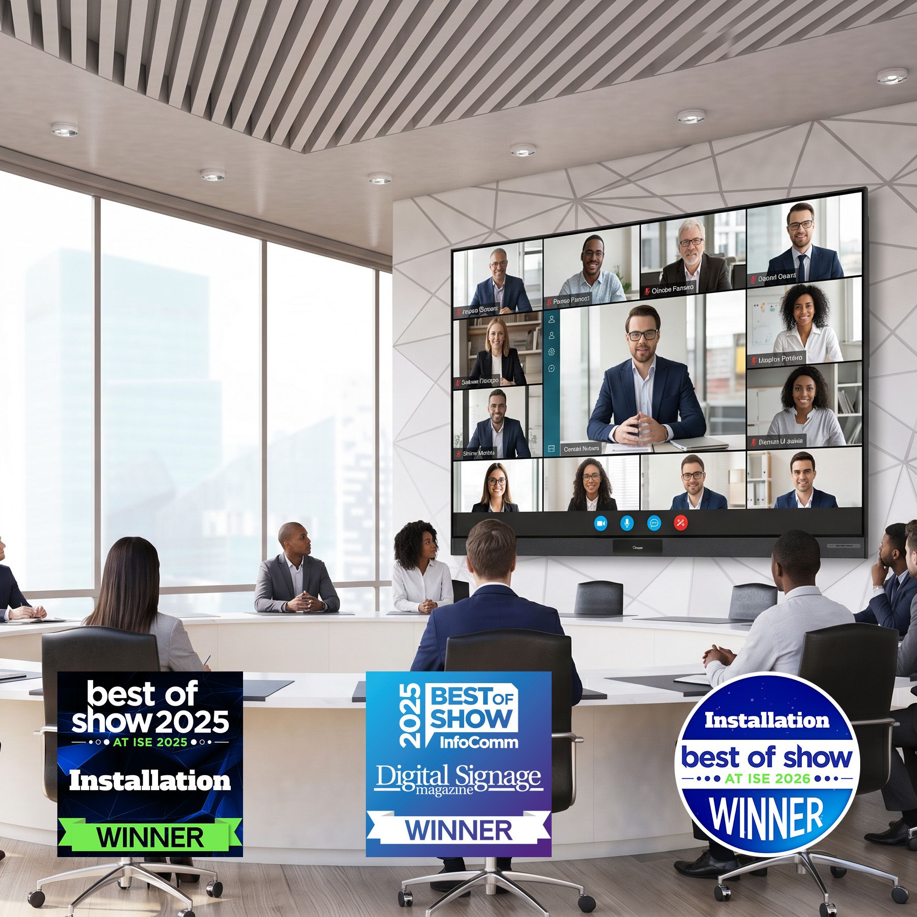 Multi award-winning LED displays for corporate environments