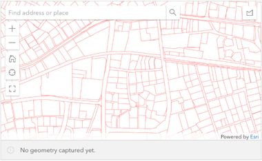 Ein Bild einer Karte auf der Flurstücke mit roten Linien umrandet sind.