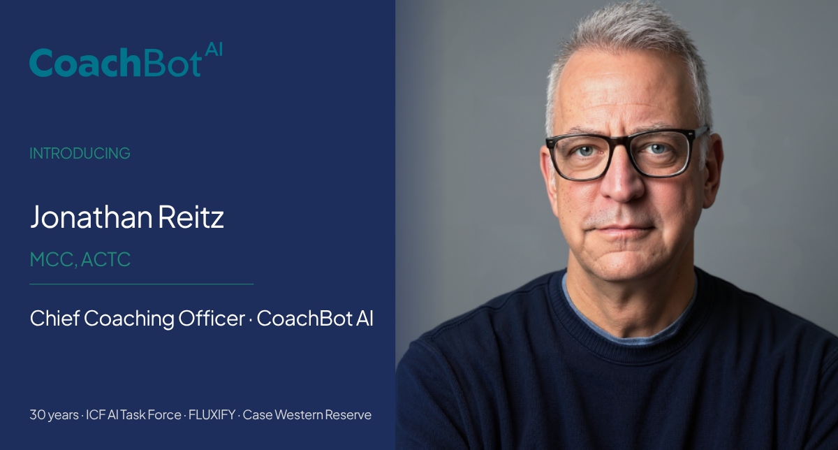 Jonathan Reitz, MCC, ACTC — Chief Coaching Officer, CoachBot AI