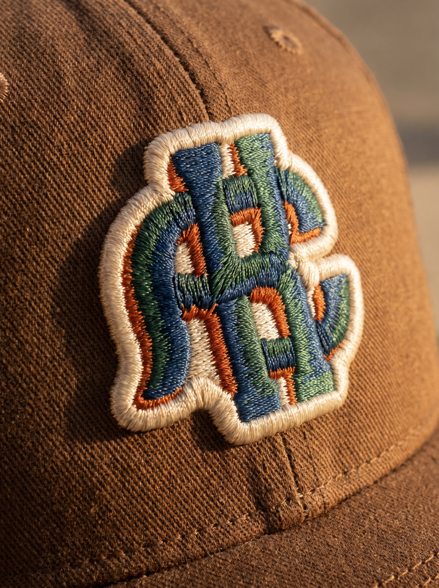Embroidered cap patch