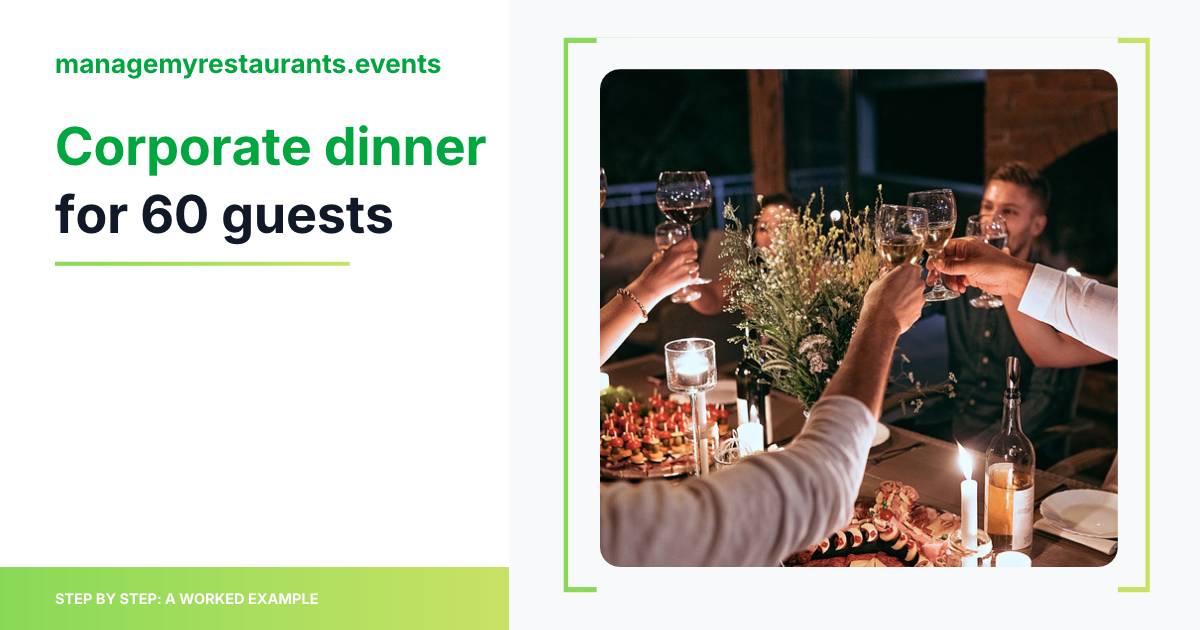 Colleagues raising a toast at a corporate dinner in a restaurant