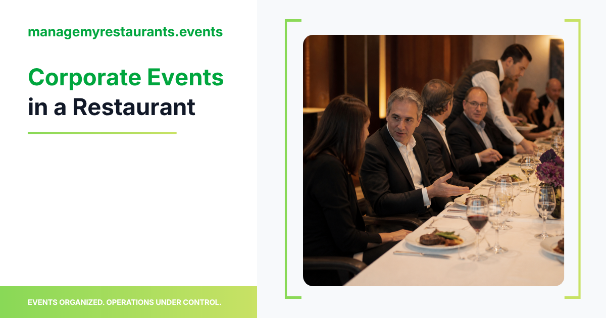 Corporate Events in a Restaurant: 2027 Guide, Inquiry to Invoice