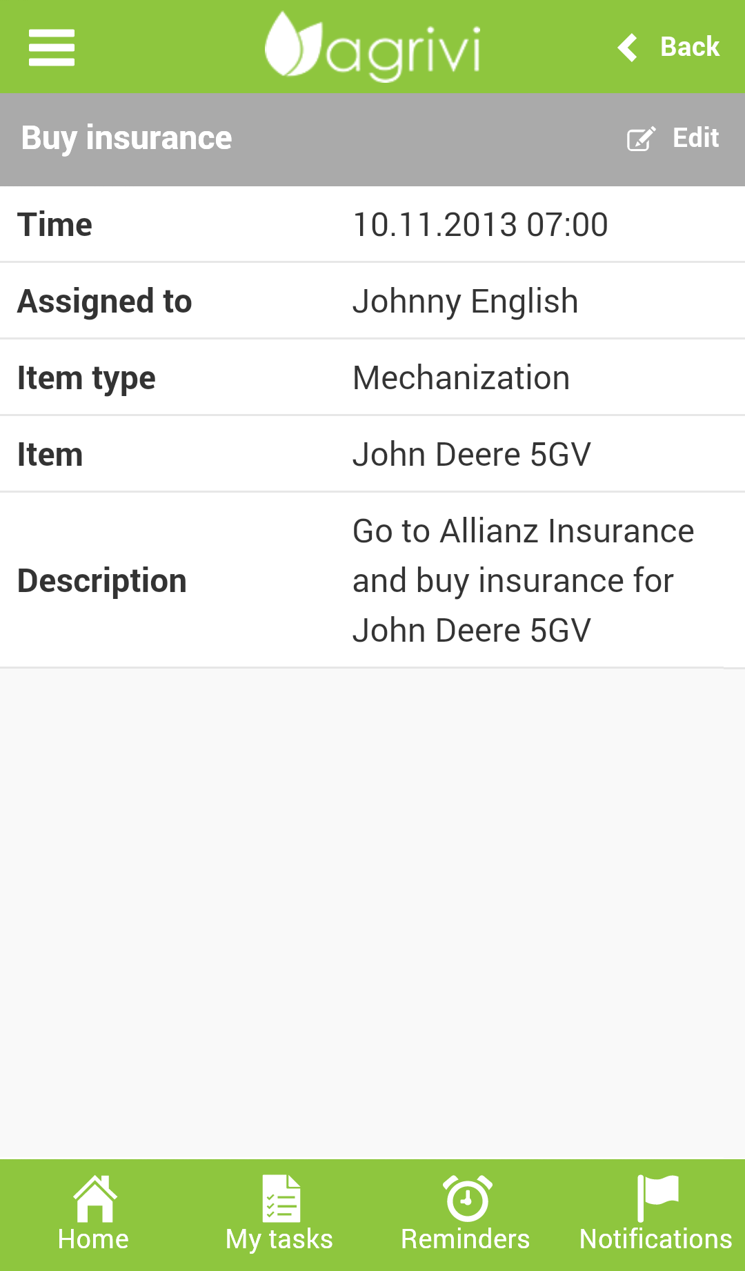 App AGRIVI Buy Insurance