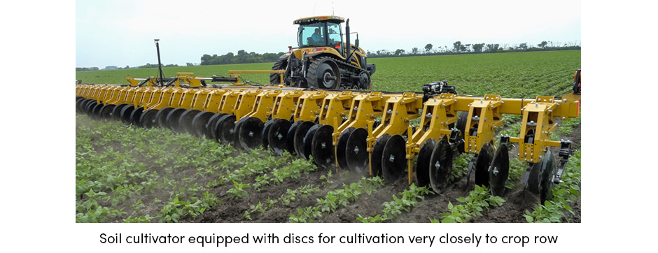 Equipped soil cultivator