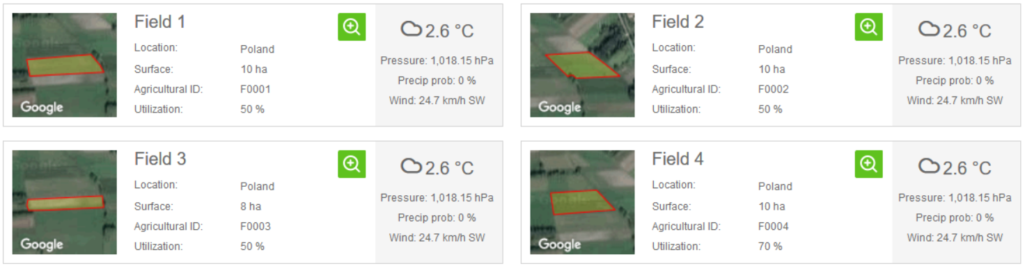 Intelligent field organization in AGRIVI farm management software 2