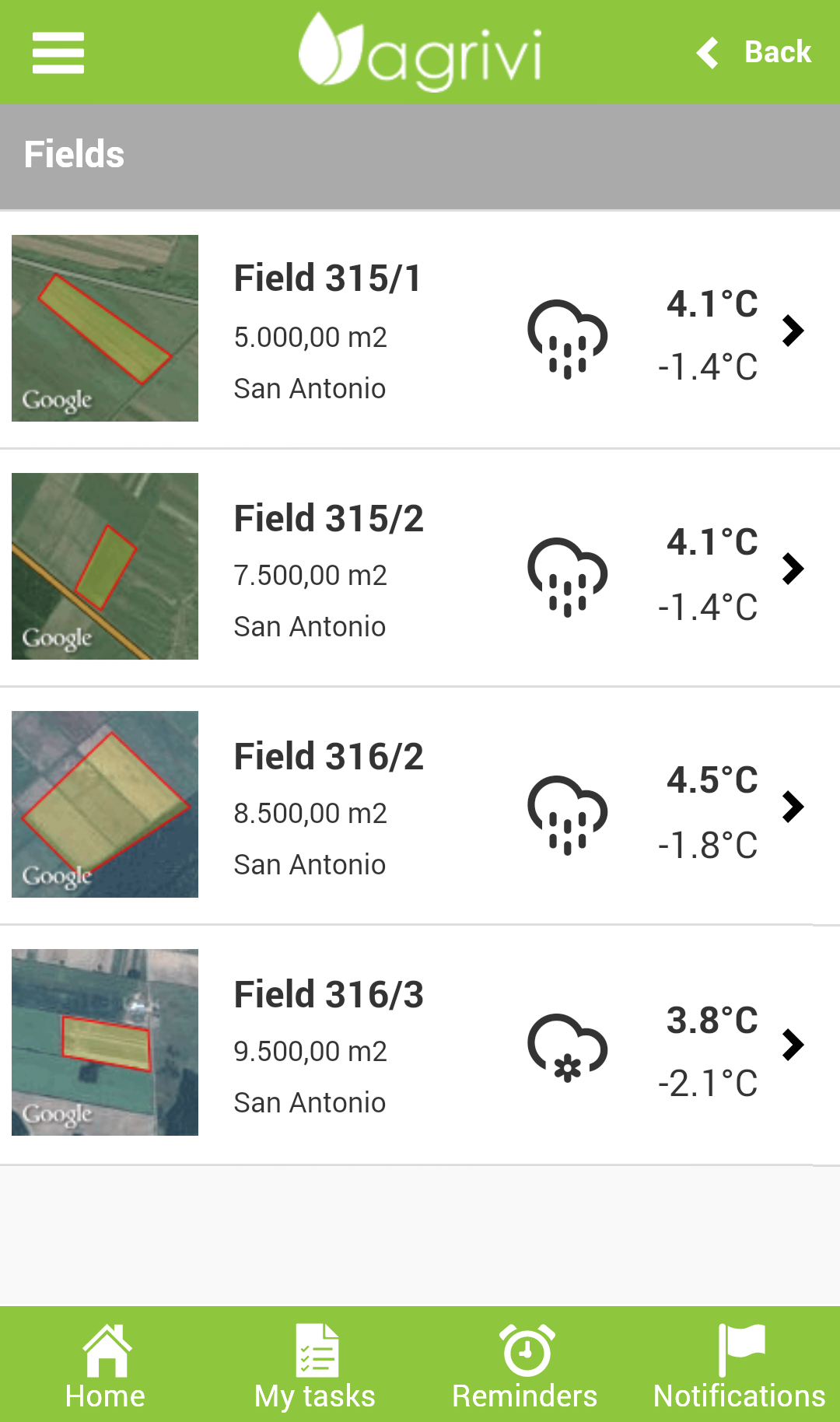 App AGRIVI Fields