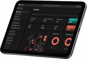 soundsuit admin dashboard console to centrally manage music branding