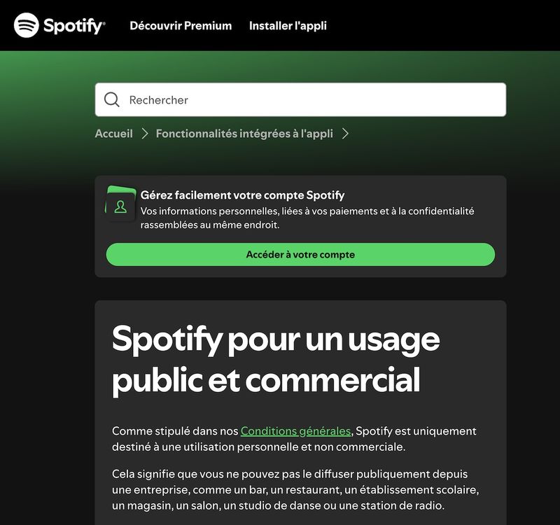 sacem pour les restaurants