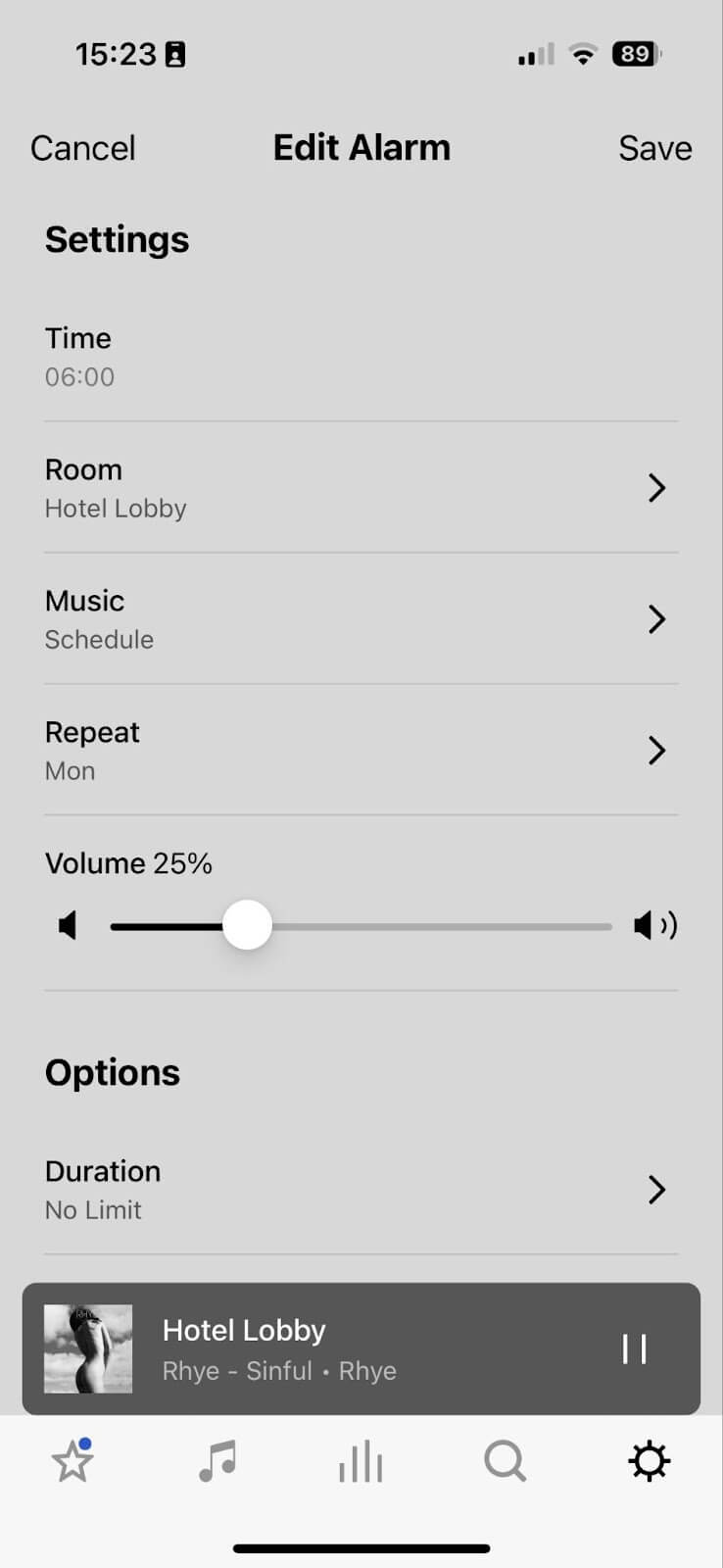 So planen Sie Musik auf Sonos mit der Alarmfunktion | Alarm bearbeiten, Lautstärke einstellen