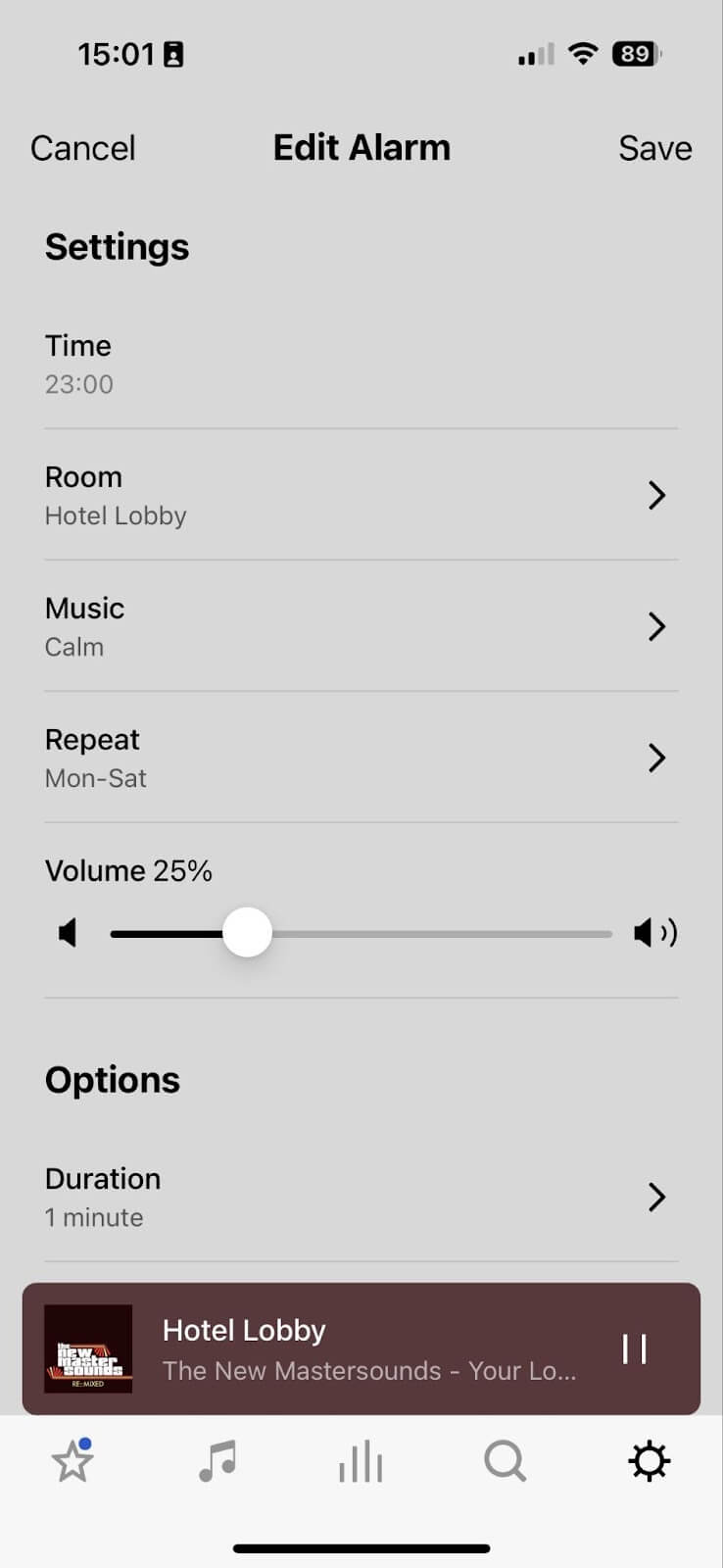 How to schedule music on Sonos using the alarm feature | Edit alarm