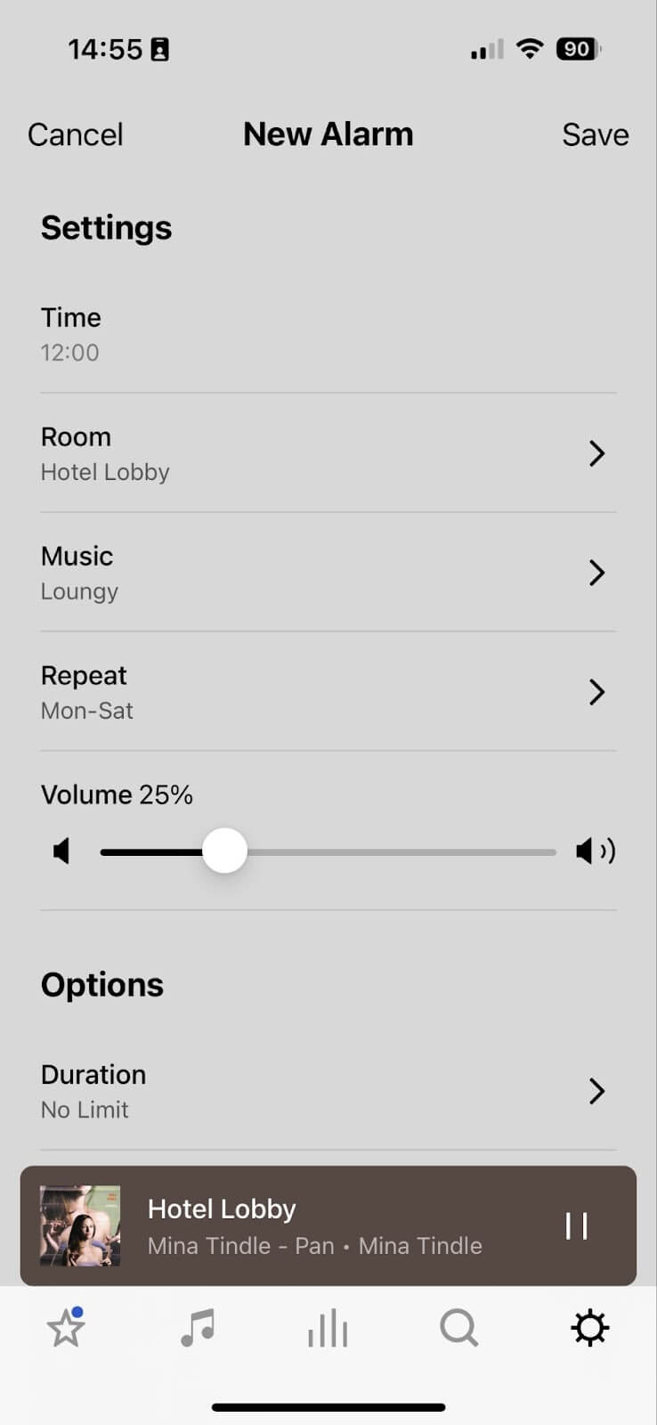 How to schedule music on Sonos using the alarm feature | Add new alarm