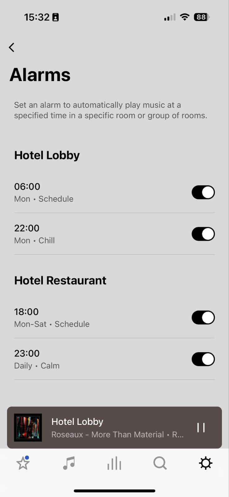 How to schedule music on Sonos using the alarm feature | Save created alarms