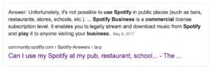use spotify or apple music or deezer in my school office store gym hotel restaurant spa event bar pub salon
