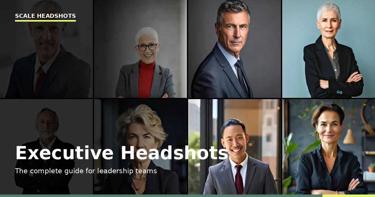Executive & CEO Headshots for Leadership Teams | Scale Headshots