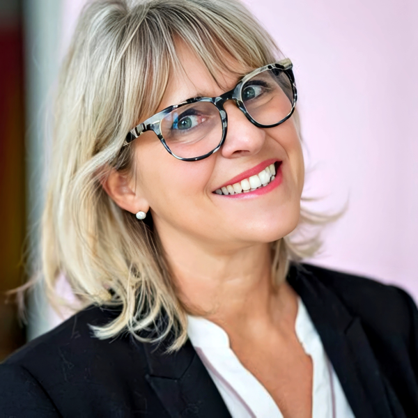 Lawyer headshot example: Senior woman, real photo enhanced by AI