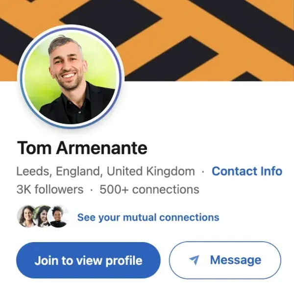 Corporate headshot example, real photo enhanced by AI