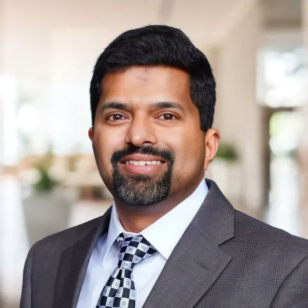 Corporate headshot example #9, real photo enhanced by AI