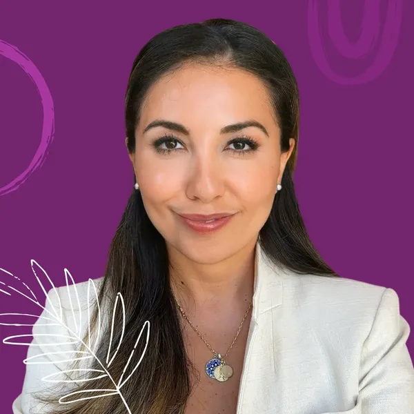 Creative headshot example: creative variation, real photo enhanced by AI