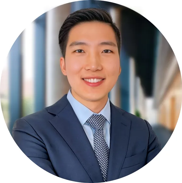 Lawyer headshot example #1, real photo enhanced by AI