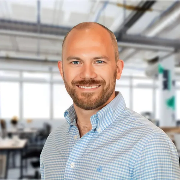 Creative headshot example #7, real photo enhanced by AI