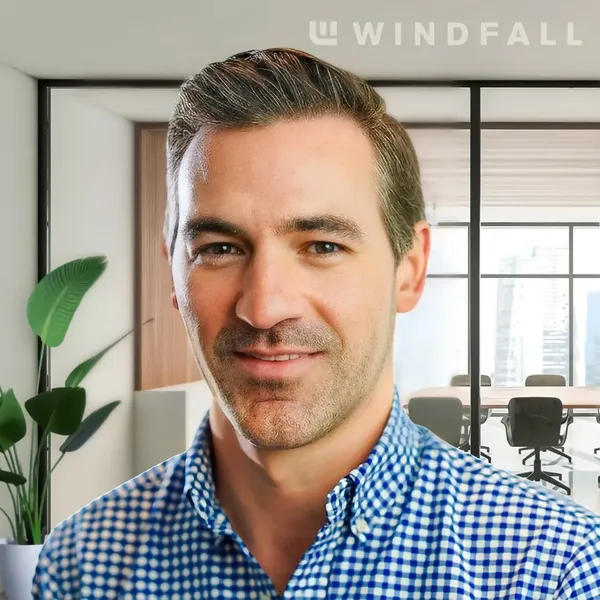 Corporate headshot example #11, real photo enhanced by AI