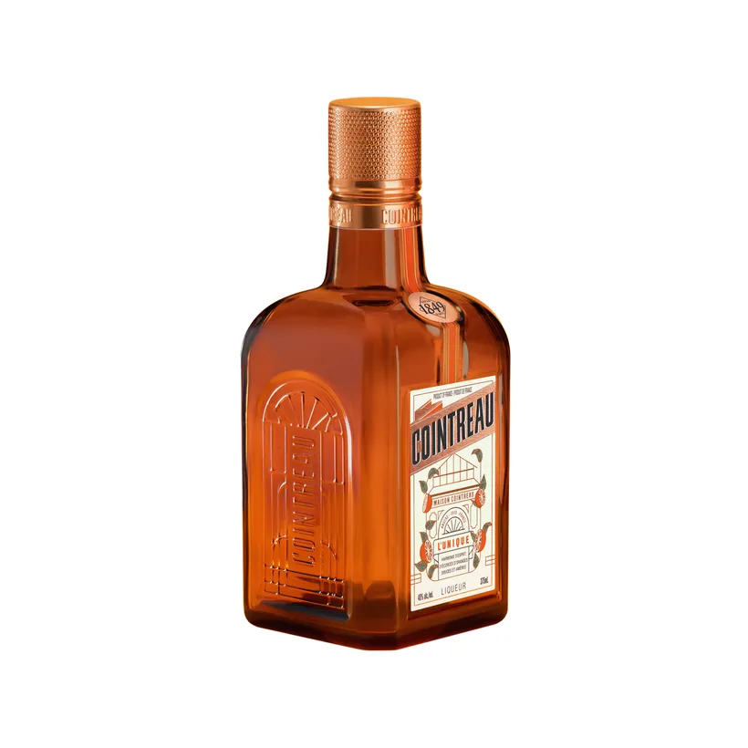 Side view of the new Cointreau bottle