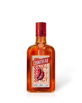 A bottle of Cointreau Spicy on a white background