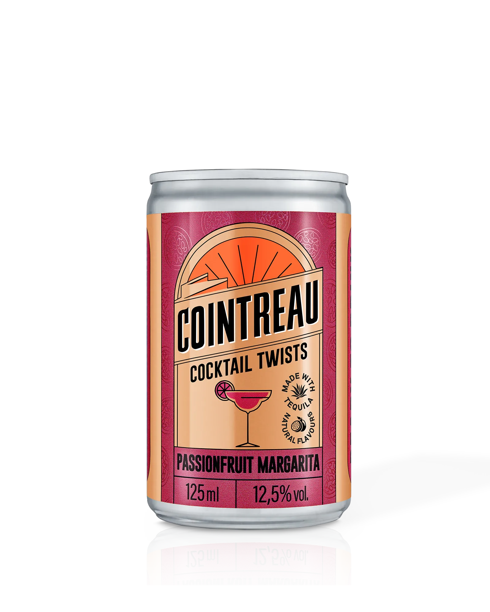A can of Cointreau Cocktail Twists Passionfruit Margarita