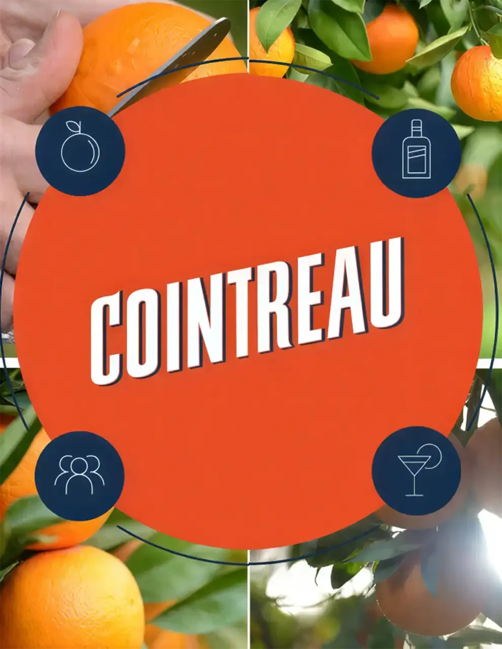 Cointreau logo on orange circle