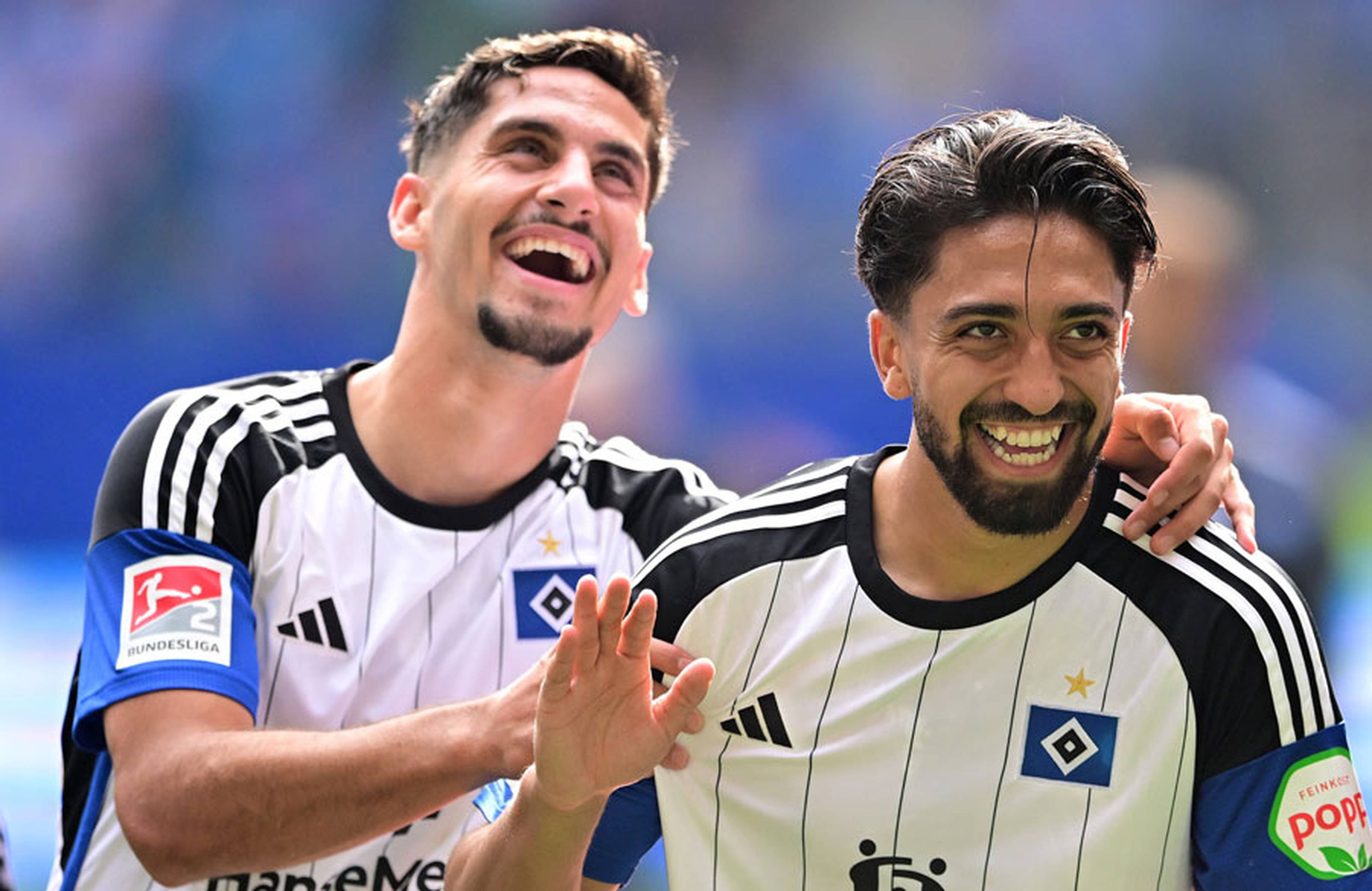 Compatriots, teammates and friends: Immanuel Pherai and Ludovit Reis.