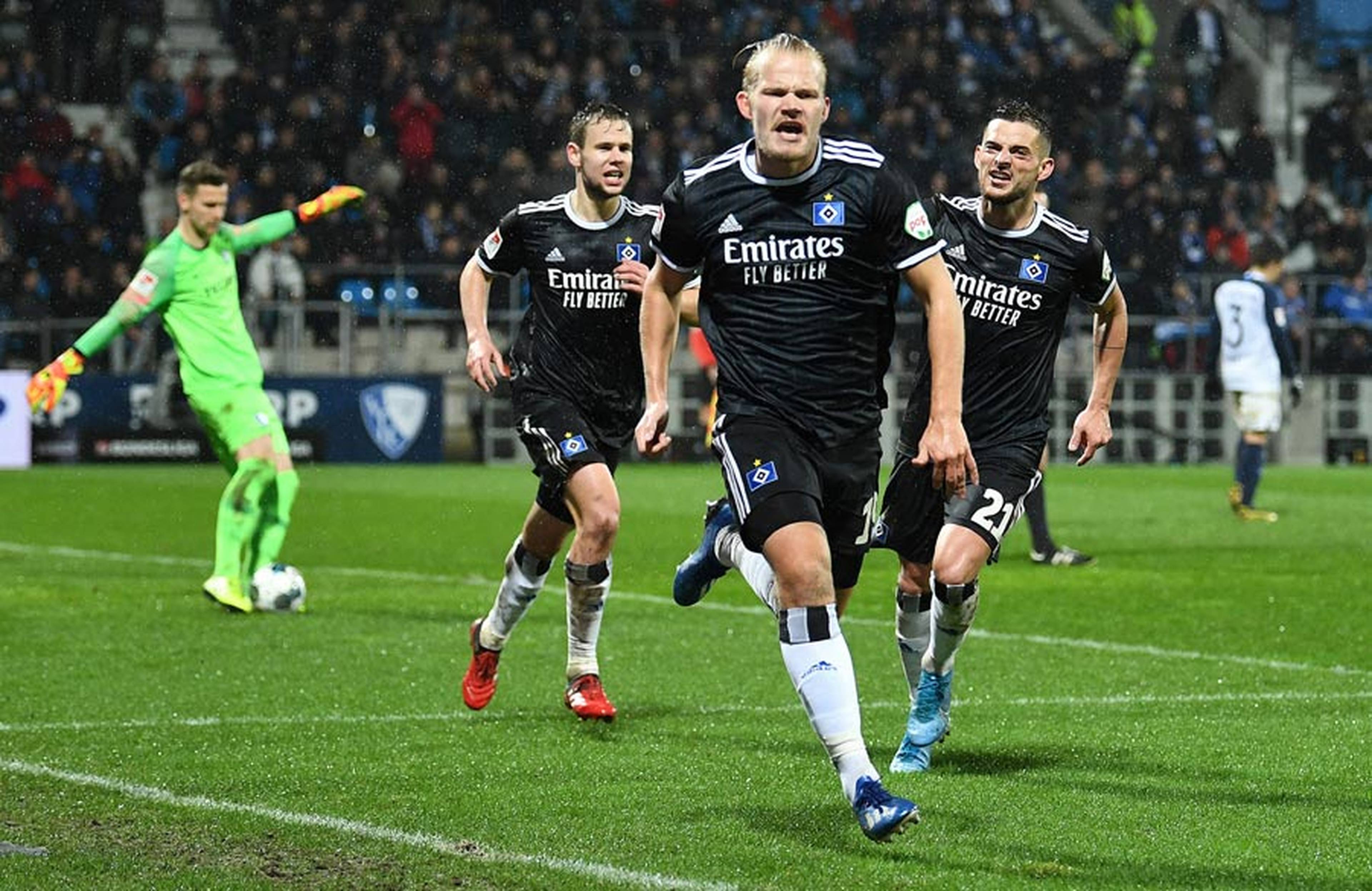 Joel Pohjanpalo kam, sah und traf: Der Winterneuzugang drehte mit seinem Tor zum 2:1 endgültig die Partie zugunsten des HSV.