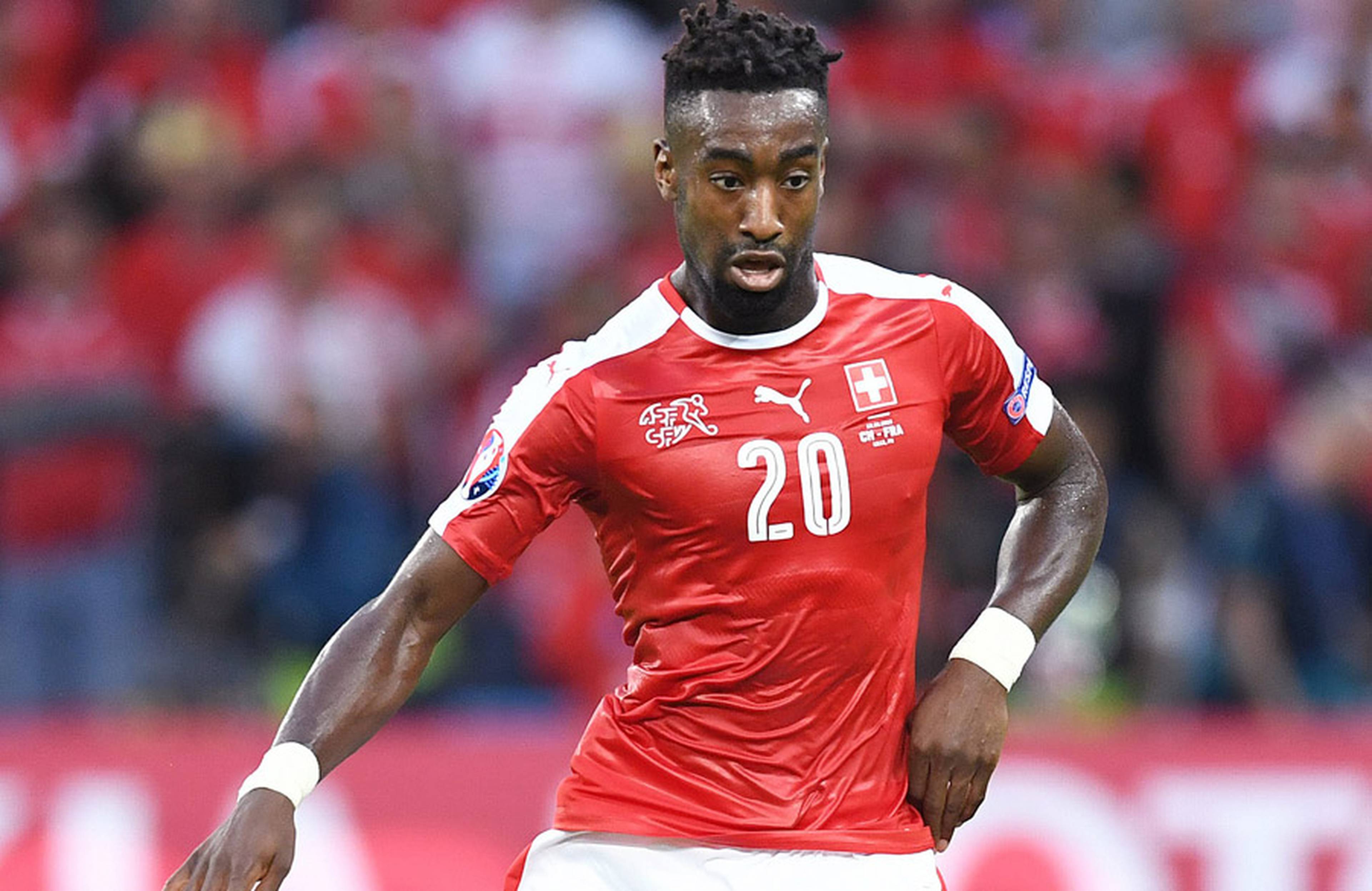 Johan Djourou playing for Switzerland.