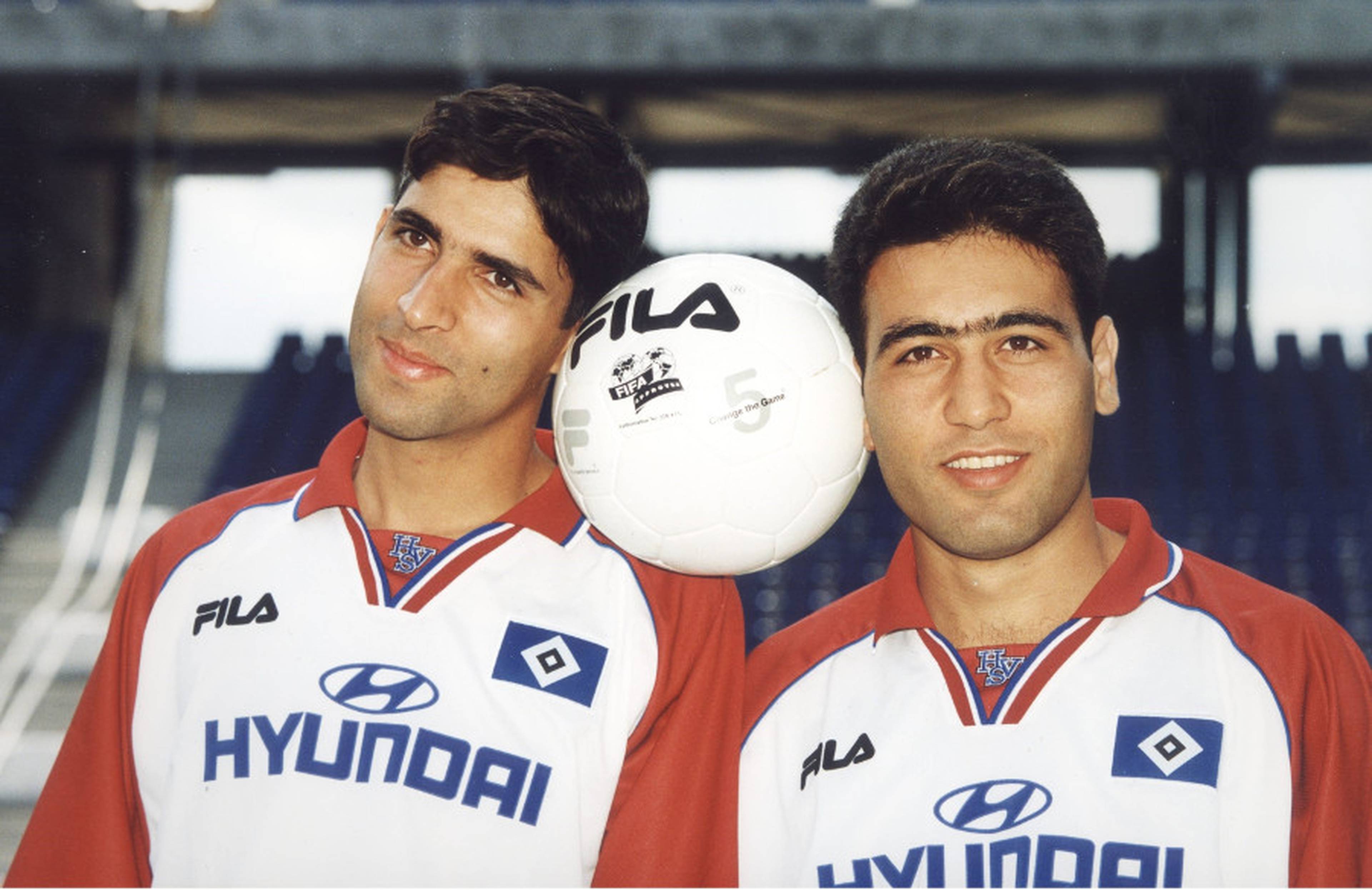 Mehdi Mahdavikia und Vahid Hashemian vereint im HSV-Dress.