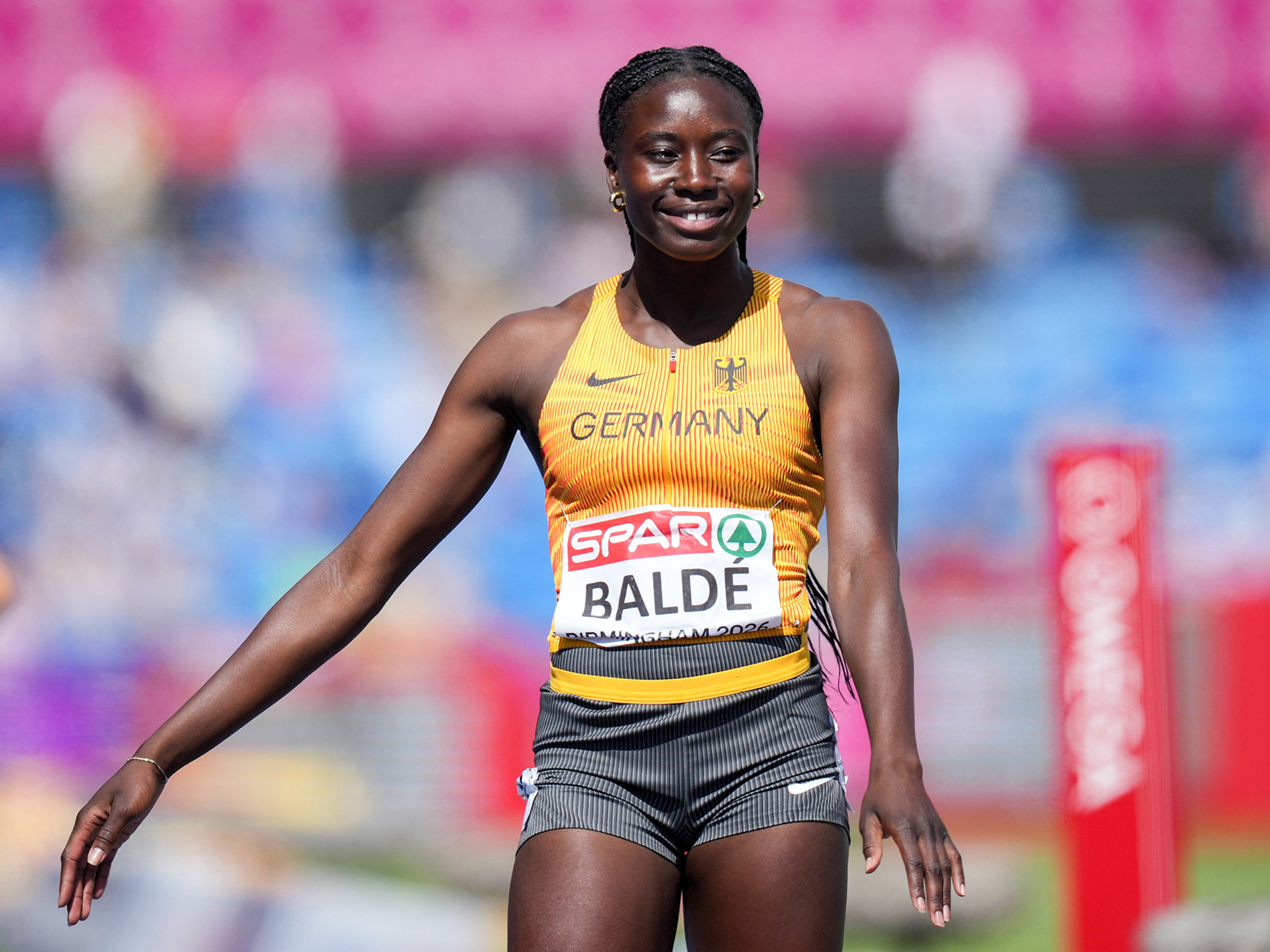 Vanessa Baldé startete erstmals über 400m Hürden auf der großen Bühne.