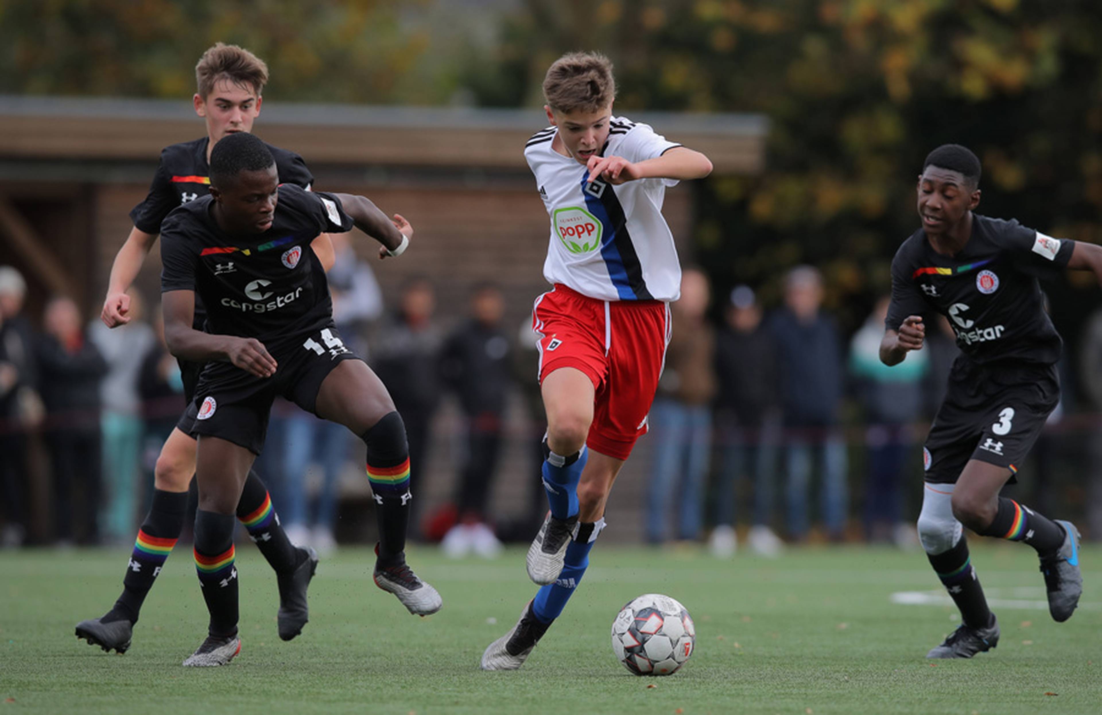 Nicht zu stoppen: Die U15 überzeugte im Derby gegen St. Pauli.