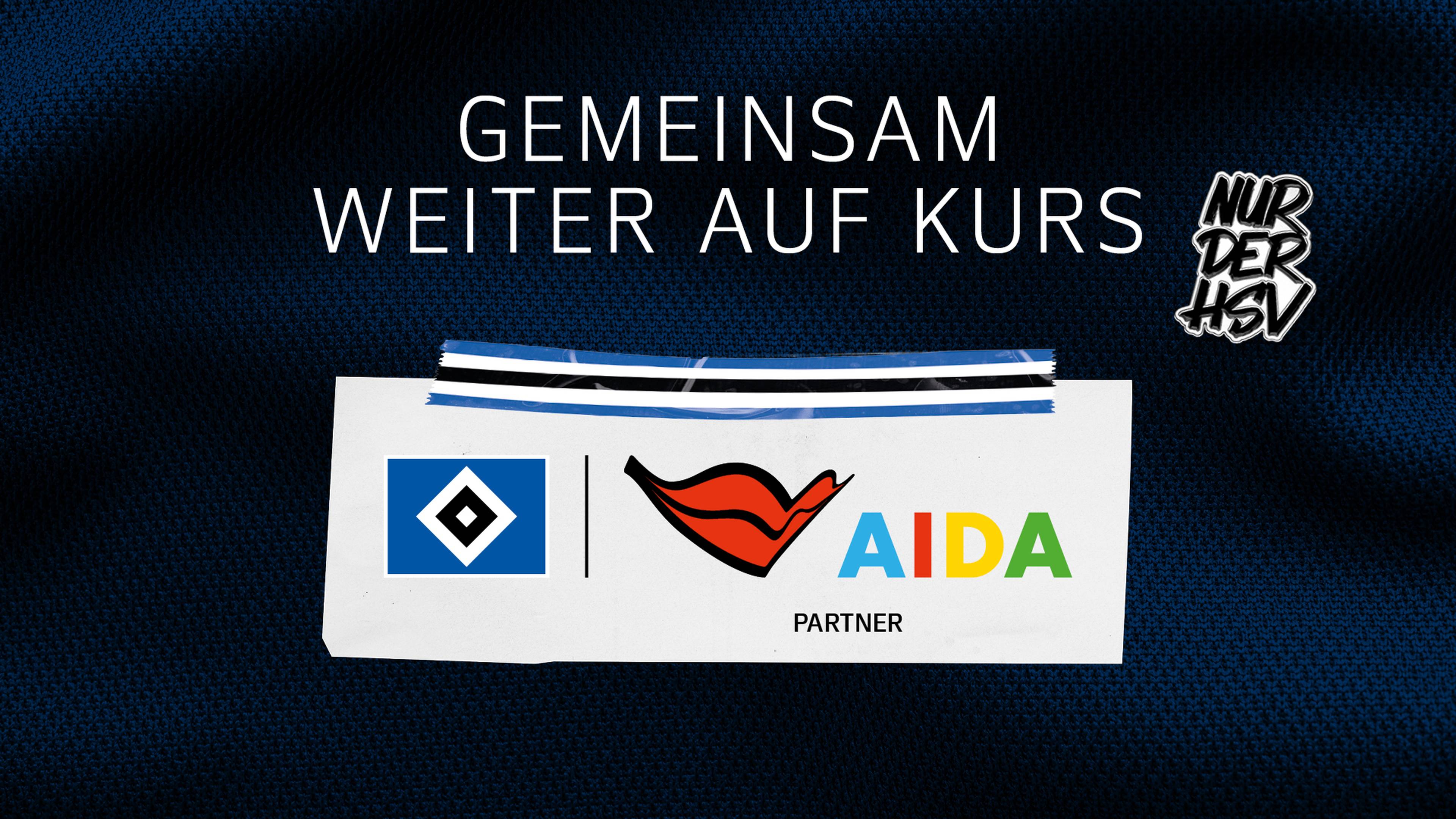 Grafik mit Logo von HSV und AIDA.