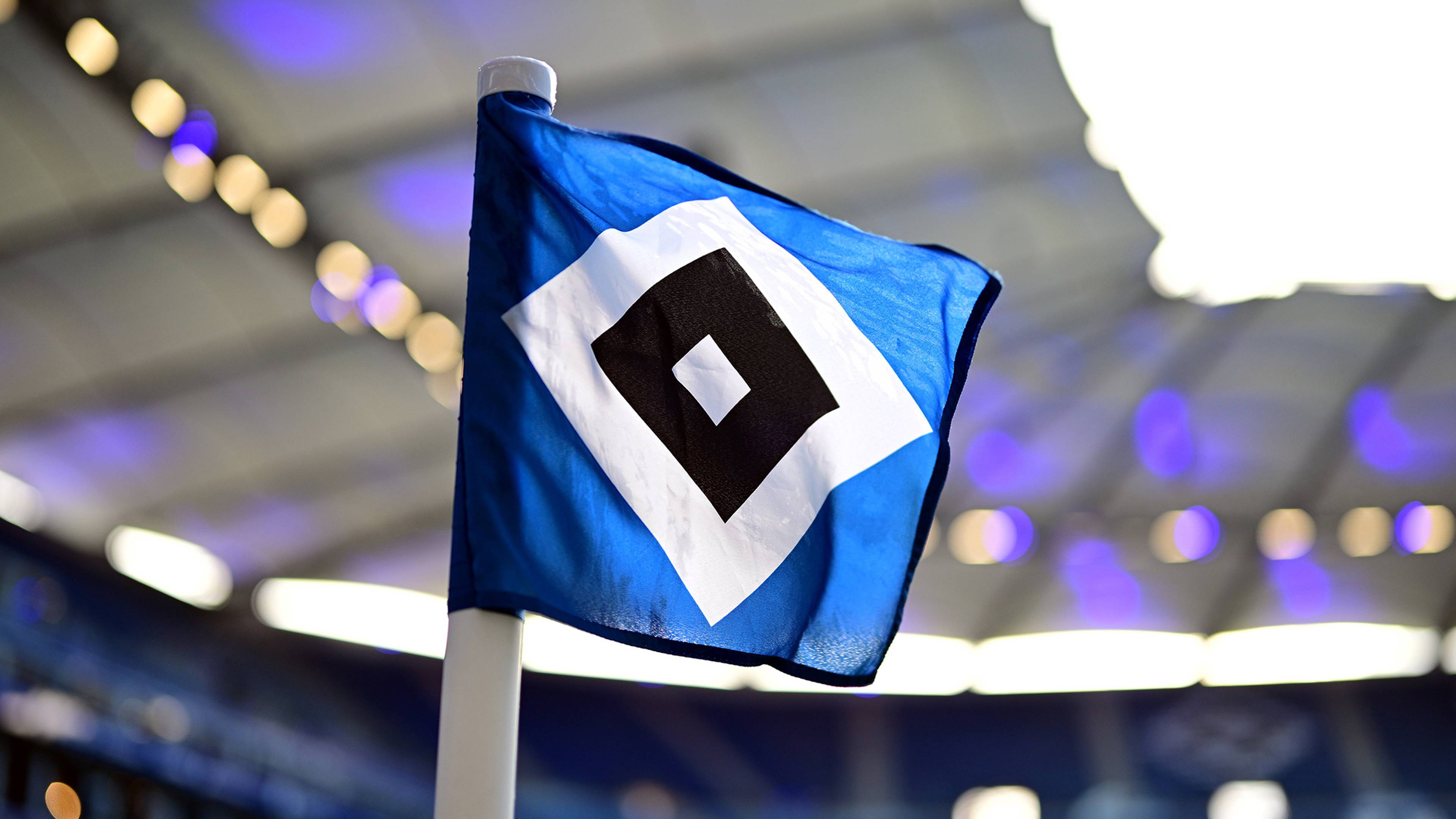 Eckfahne im Volksparkstadion.
