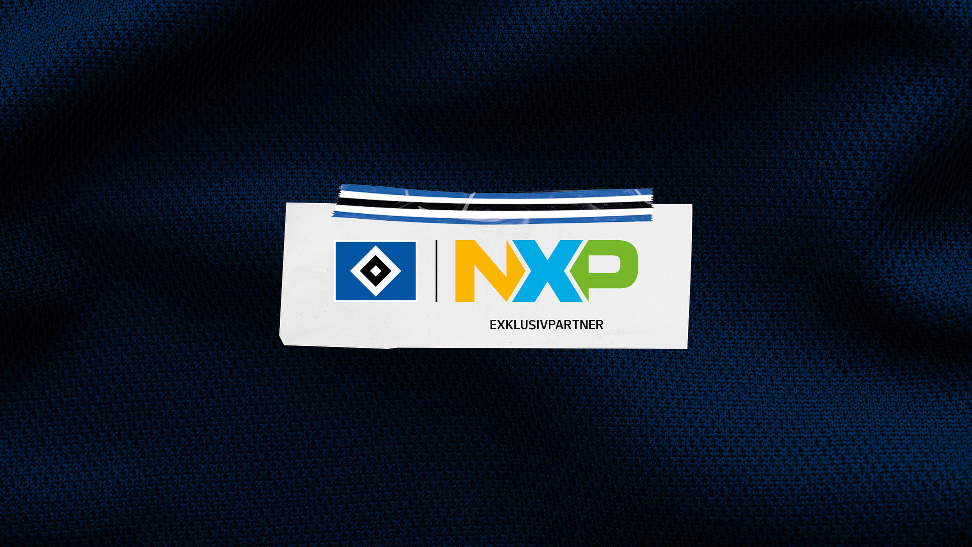 Logo von HSV und NXP.