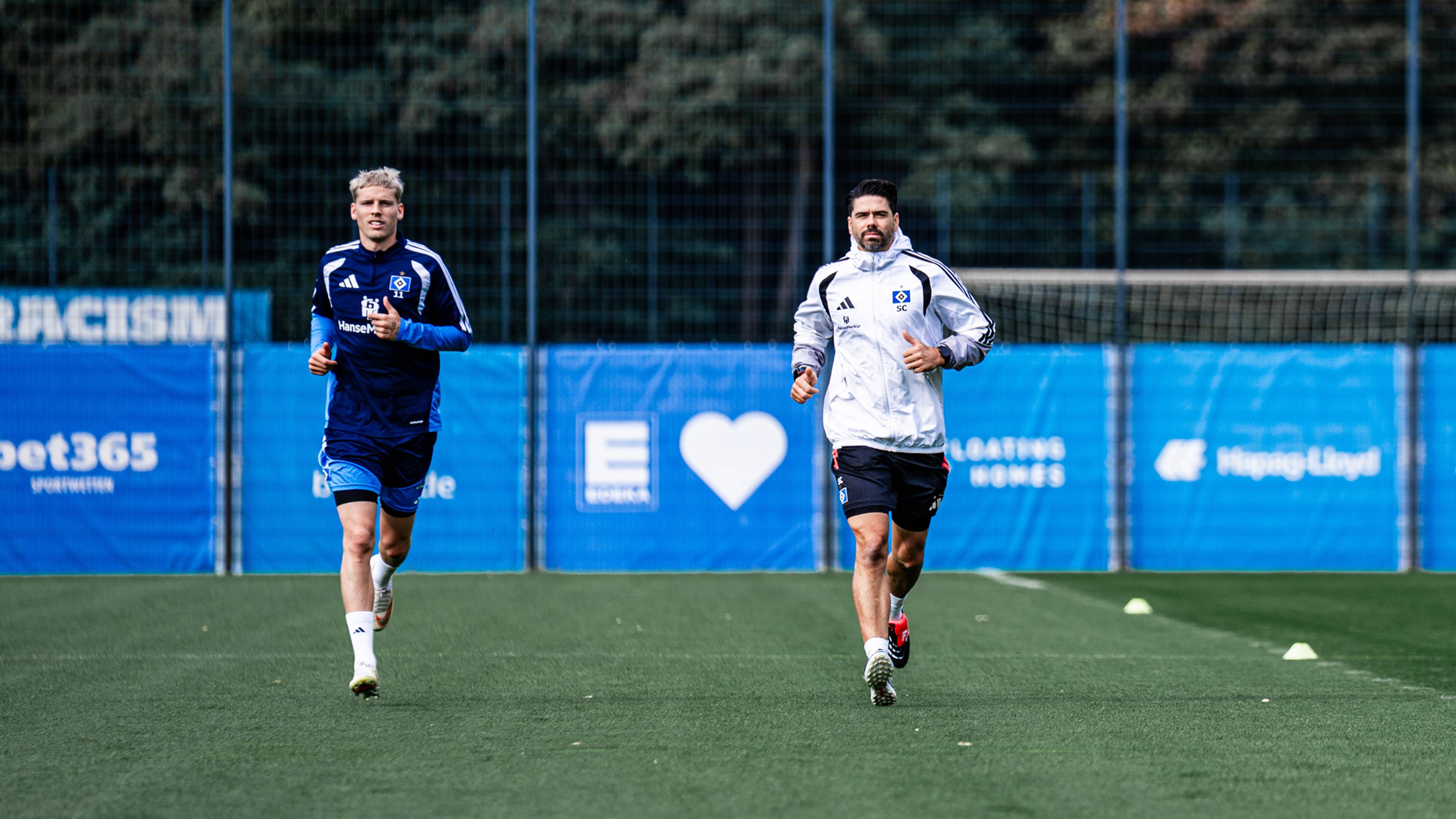 Albert Grönbaek beim Lauftraining