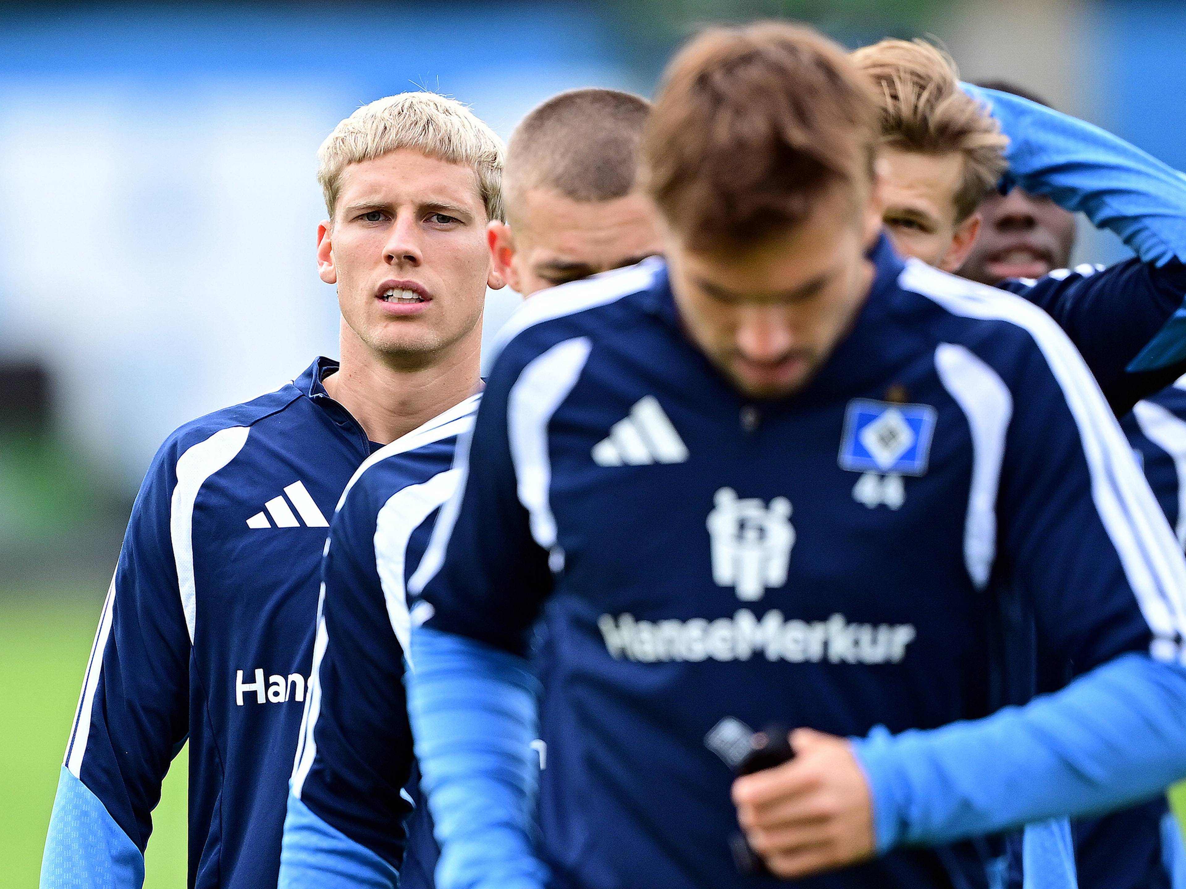 Albert Grönbaek im HSV-Training.